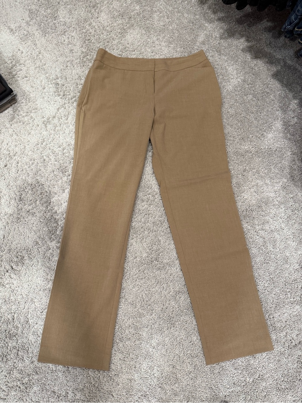 Classic Straight-Leg Dress Pants in Camel